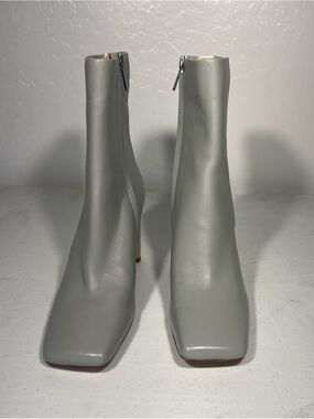 Sam Edelman Anika Leather Square Toe Boots 6.5